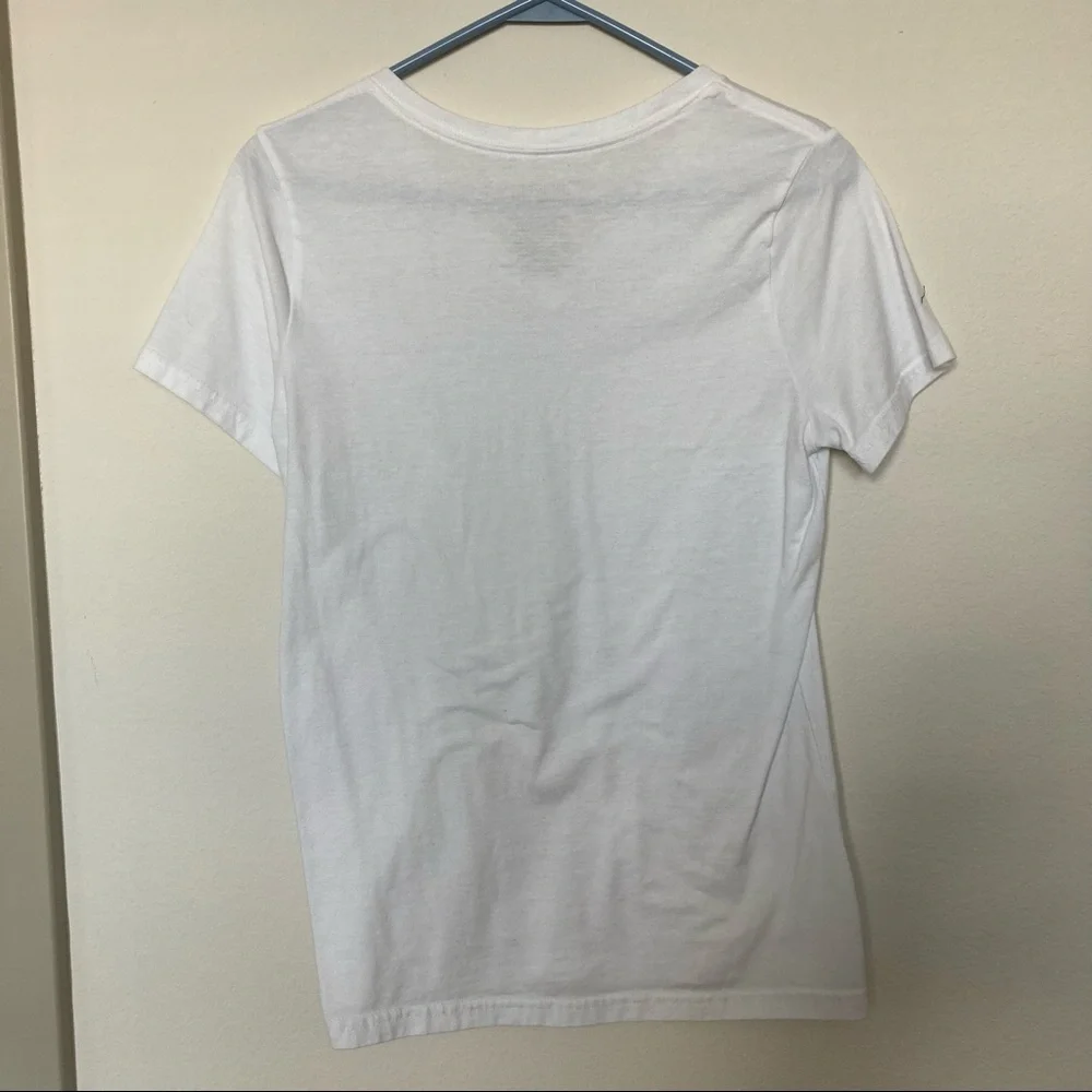 Plain White V-Neck T-Shirt - Picture 3 of 3